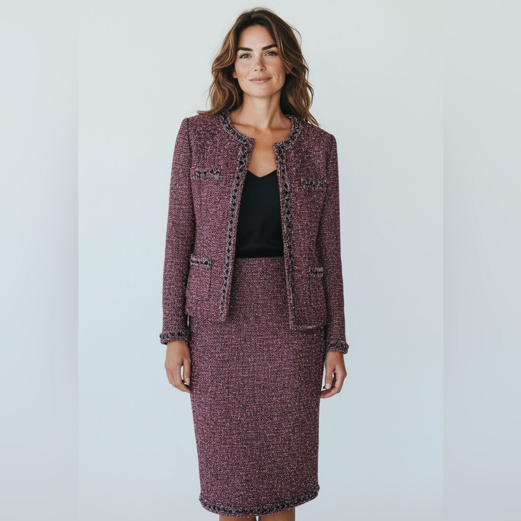 Tiffany Kint Collection Tweed Vintage Jacket Chanel Style